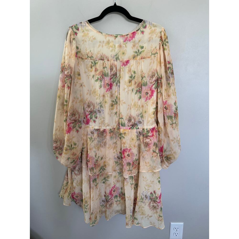 NWOT Women’s Ted Baker Tamziy V-Neck Tie Front Mini Dress SZ 6 / US 14 - Picture 8 of 8